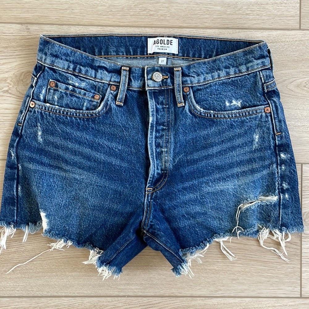Agolde denim shorts